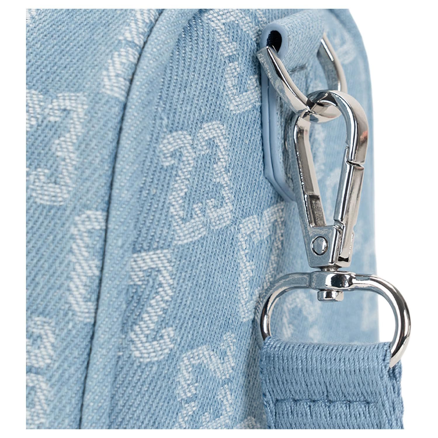 Сумка Jordan vintage print casual sports bag with zipper closure, polyester, bowling bag crossbody handbag, medium, unisex couple, denim blue - изображение 5