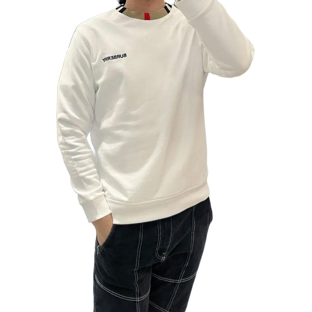 Кофта Burberry Logo Print Crewneck Sweatshirt White - изображение 6