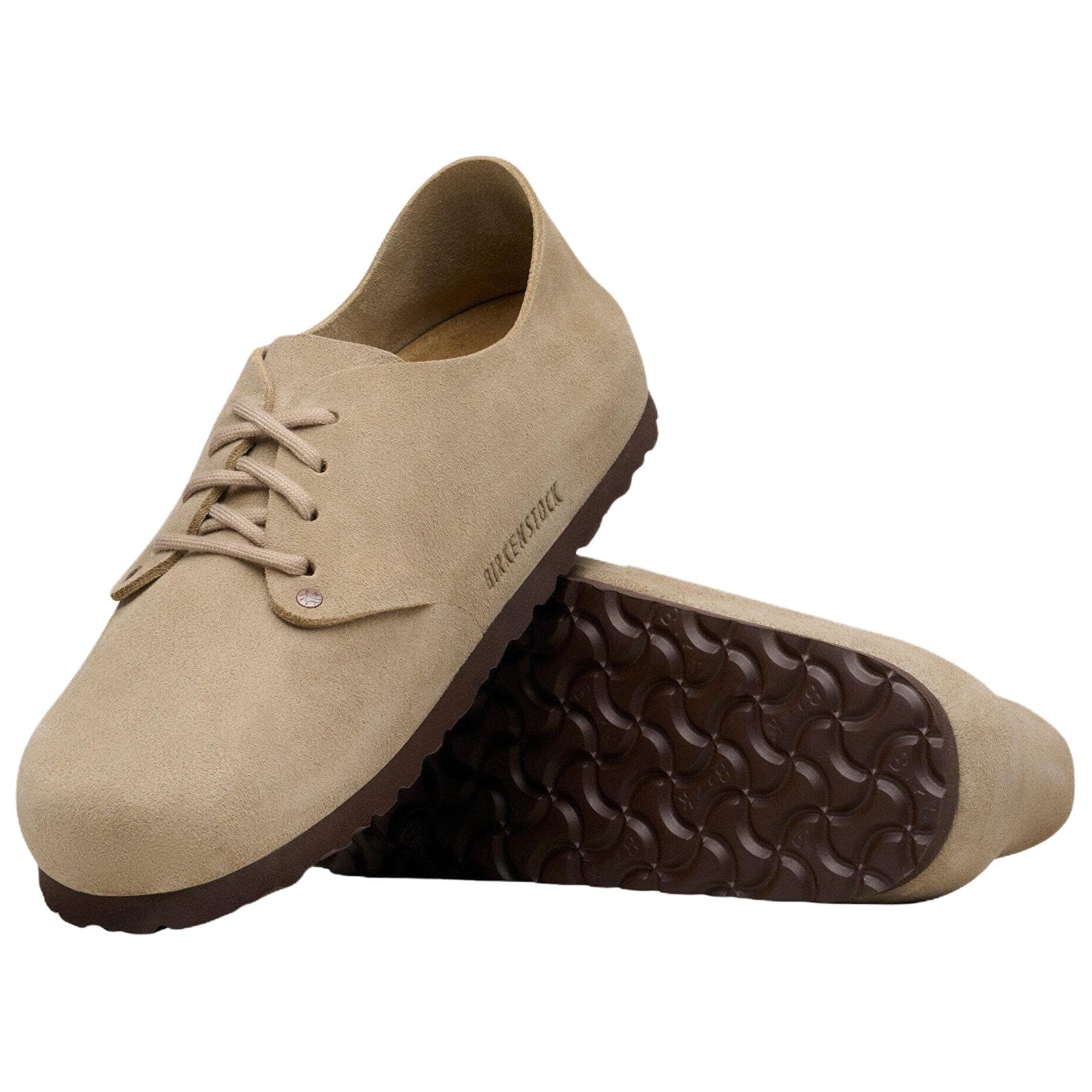 Birkenstock Повседневные кожаные туфли Low Top цвет тауповый унисекс - изображение 5