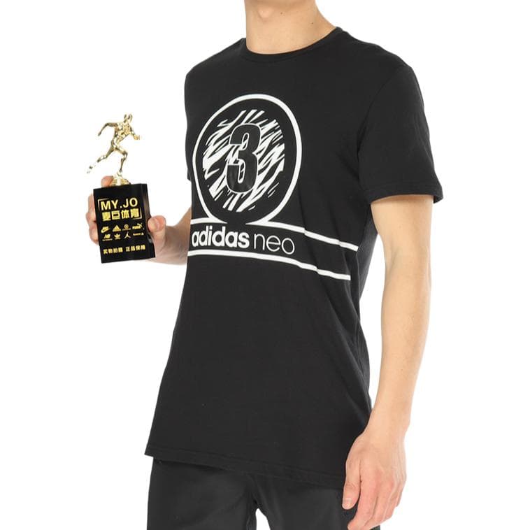 Футболка Adidas Neo Черные Мужские T-рубашки - изображение 5