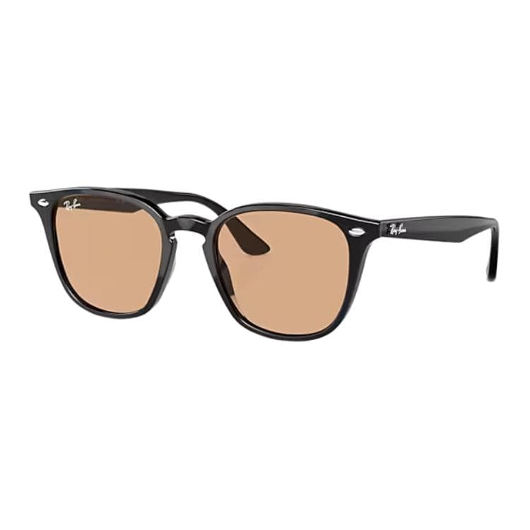 Солнцезащитные очки RayBan Пропионовая кислота Квадратные Солнцезащитные очки Унисекс Полированный Черный - изображение 1