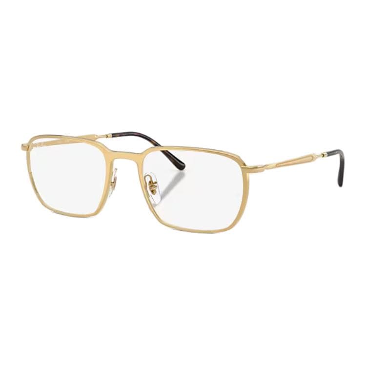 Оправа RayBan Металлические квадратные очки с диоптриями унисекс полированная Arista золото - изображение 1