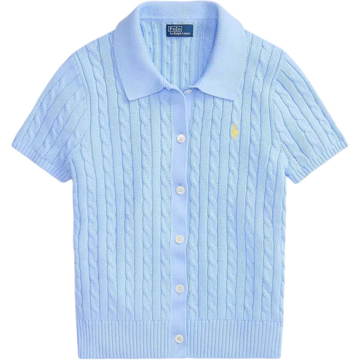 Кофта Polo Ralph Lauren SS26 Трикотаж Облегающий Женский Светло-Синий - изображение 1