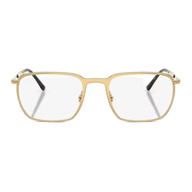 Оправа RayBan Металлические квадратные очки с диоптриями унисекс полированная Arista золото - изображение 2