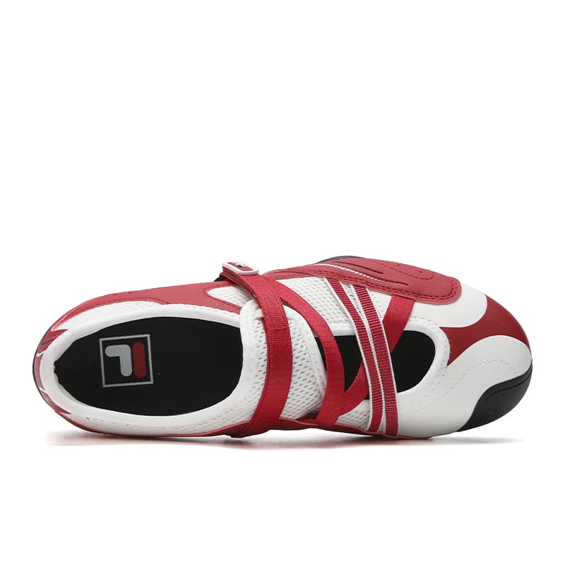 Кроссовки FILA TURBO Дышащий Легкий Низкий Топ Повседневная Обувь Женская Стандартная Белая Самба Красная - изображение 4
