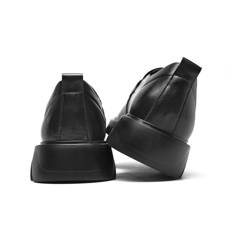 SEPTWOLVES Мужской Бизнес-коммутация Удобный Slip On Повседневная комбинация Минимализм Повседневные кожаные туфли - изображение 4