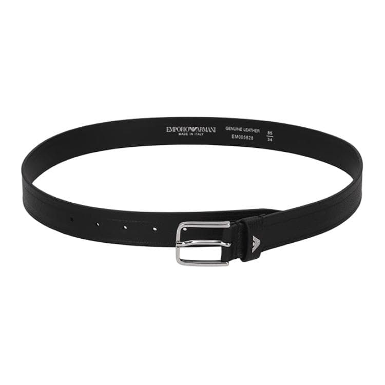 Ремень EMPORIO ARMANI Коровья кожа Материал Спилок коровья кожа Ремни Мужской Черный Ширина корпуса 3 см - изображение 3