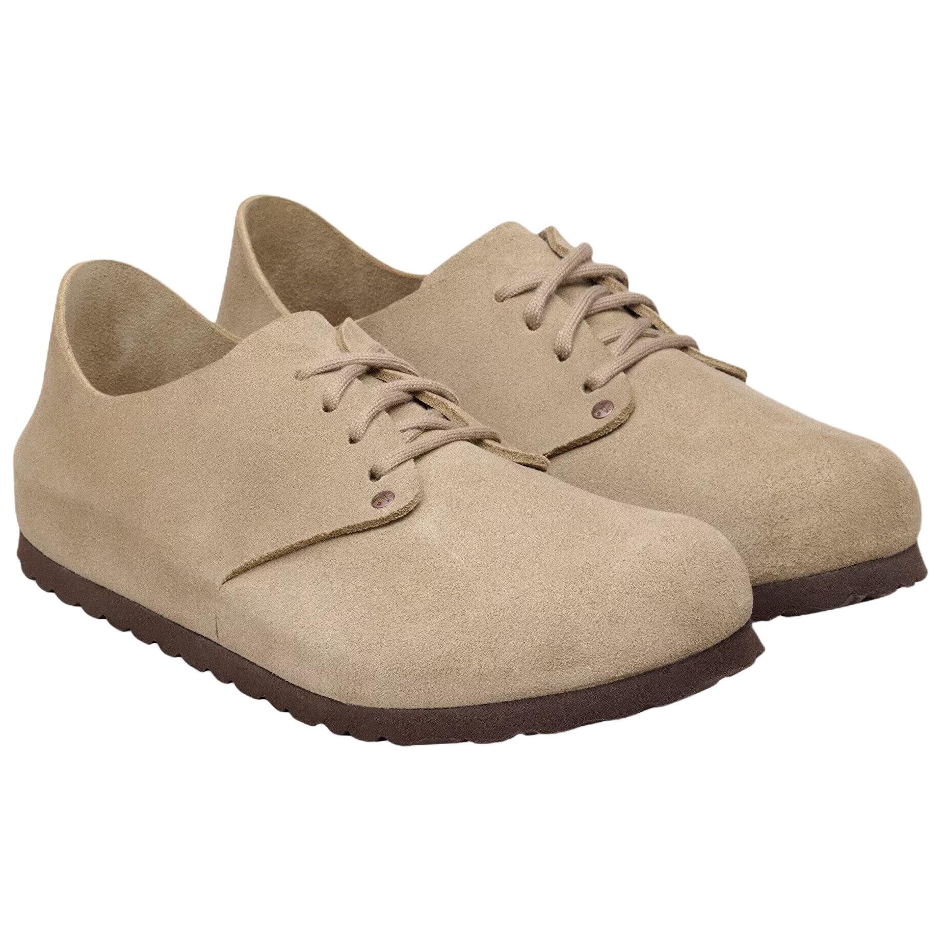 Birkenstock Maine Повседневные кожаные туфли Унисекс Тауповый Обычный (стандартный) Свободный покрой - изображение 3