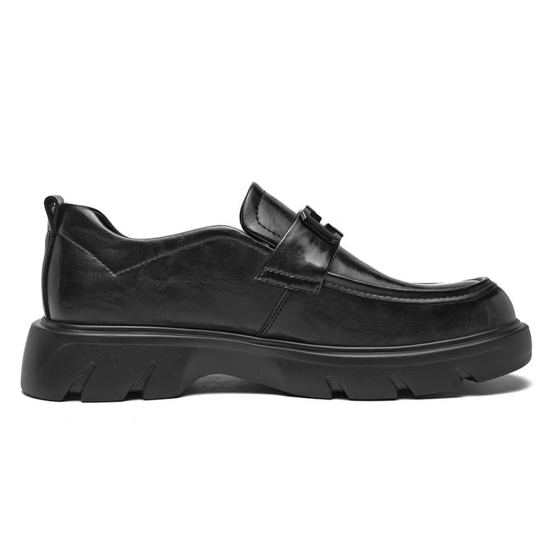 SEPTWOLVES Мужской Бизнес-коммутация Удобный Slip On Повседневная комбинация Минимализм Повседневные кожаные туфли - изображение 2