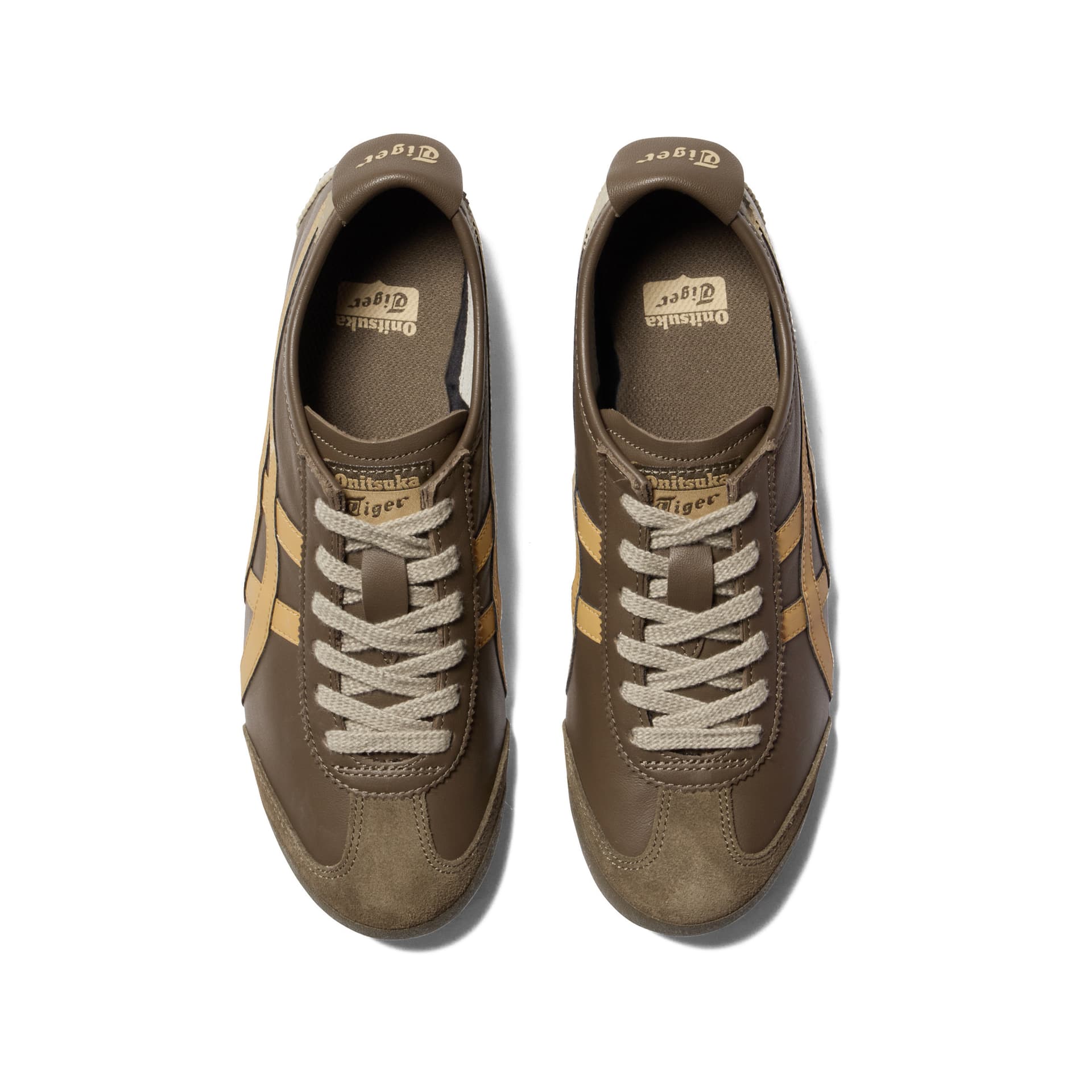 Кроссовки Onitsuka Tiger MEXICO 66 Спортивный ретро стиль Низкий верх Повседневная обувь Унисекс Коричневый - изображение 5