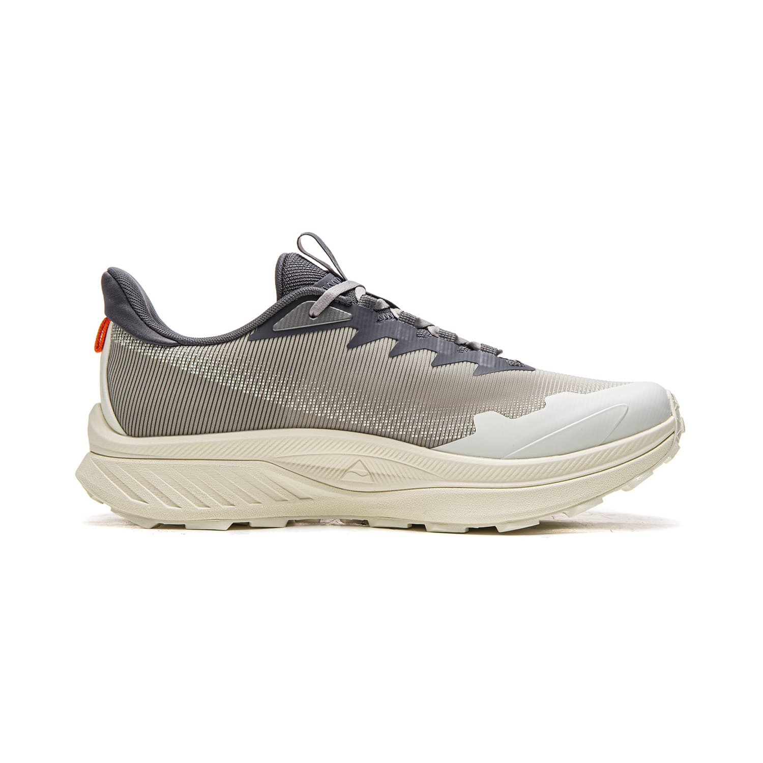 Кроссовки для бега Li-Ning Benxiao треккинговые кроссовки для мужчин с мягкой амортизацией, противоскользящей износостойкой подошвой и технологией отскока, низкие, серые - изображение 2