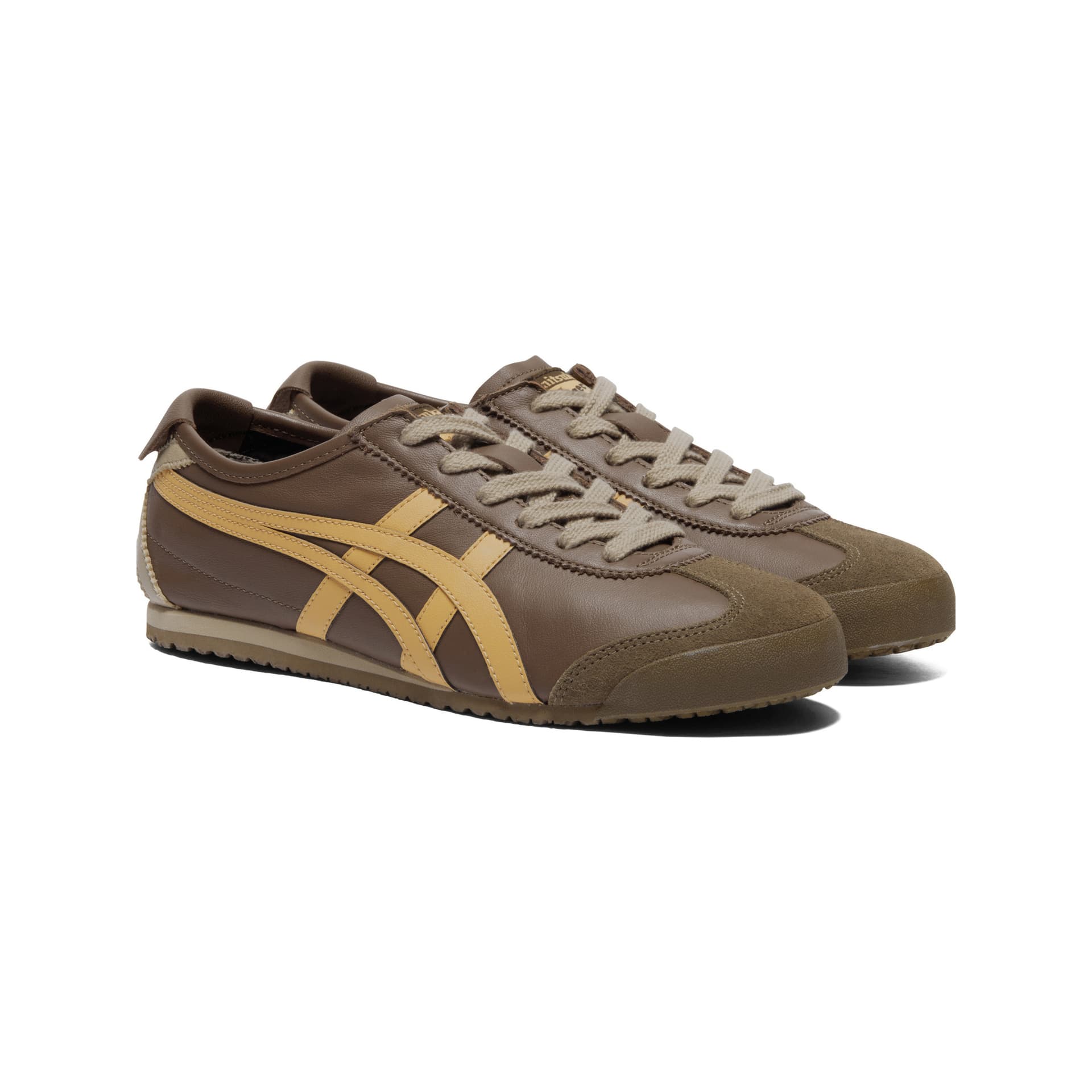 Кроссовки Onitsuka Tiger MEXICO 66 Спортивный ретро стиль Низкий верх Повседневная обувь Унисекс Коричневый - изображение 3