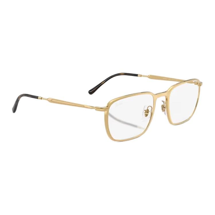 Оправа RayBan Металлические квадратные очки с диоптриями унисекс полированная Arista золото - изображение 4