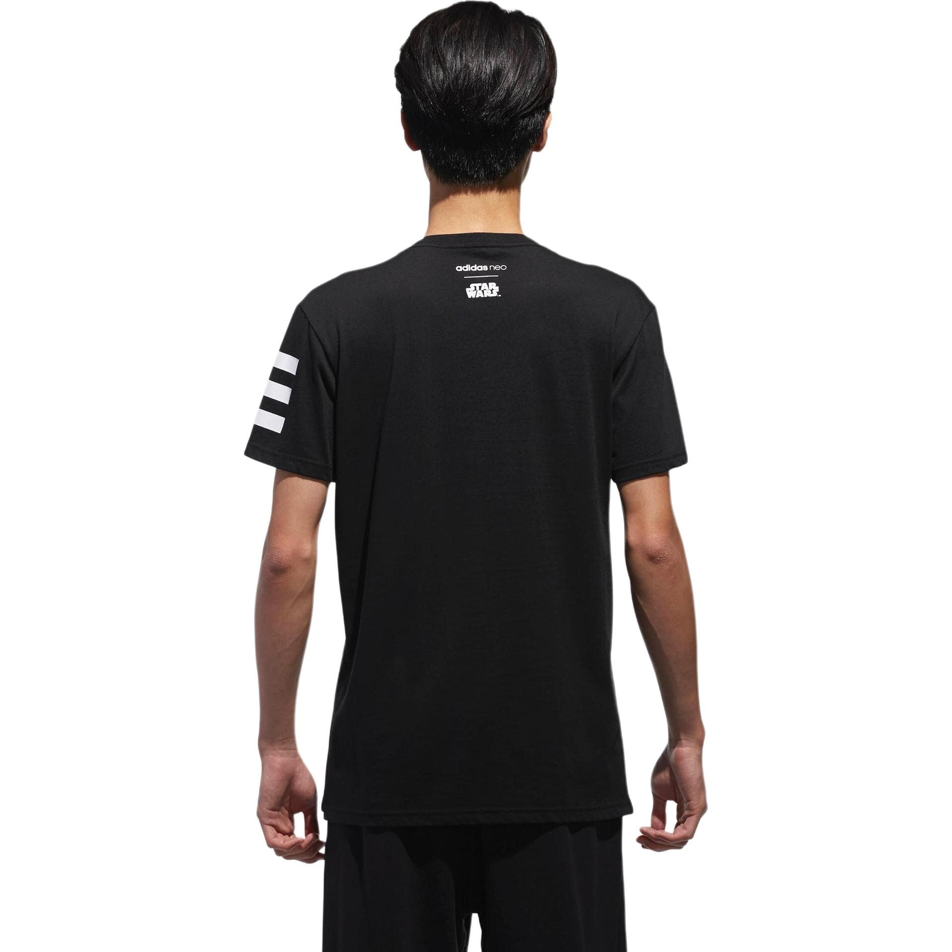 Футболка Adidas Neo X XINGQIUDAZHAN LIANMINGKUAN T Рубашка Мужская Черная - изображение 4