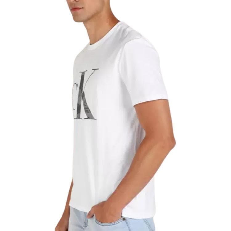Футболка CALVIN KLEIN SS23 90 T Рубашка Мужская Белая - изображение 4