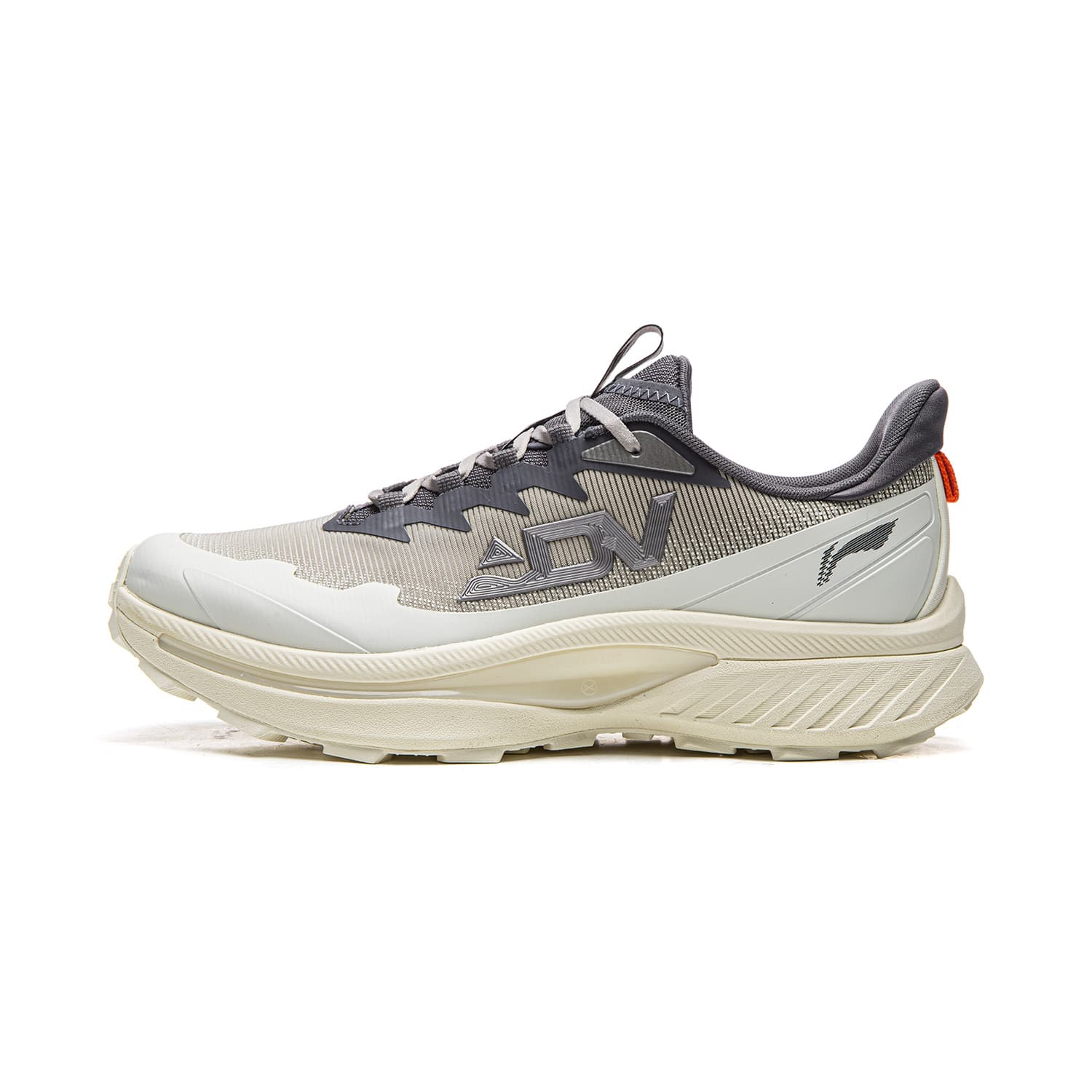 Кроссовки для бега Li-Ning Benxiao треккинговые кроссовки для мужчин с мягкой амортизацией, противоскользящей износостойкой подошвой и технологией отскока, низкие, серые - изображение 1