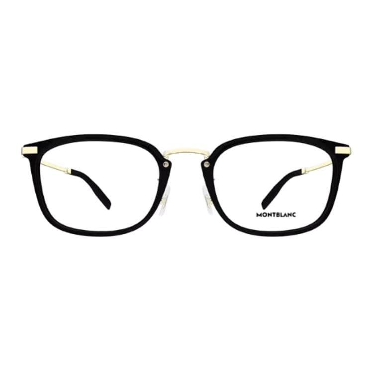 Оправа MONTBLANC Литье под давлением Прямоугольная форма Очки с диоптриями Унисекс Черный - изображение 2