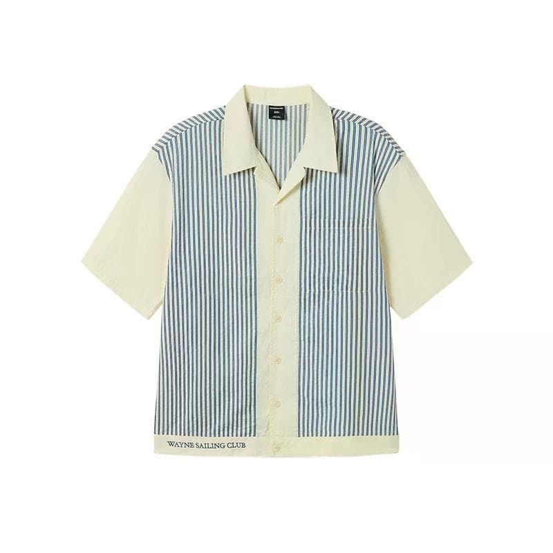 Рубашка WAYNEXZAVIER Blue Men's Shirts WAYNEXZAVIER Синий Мужские Рубашки - изображение 1