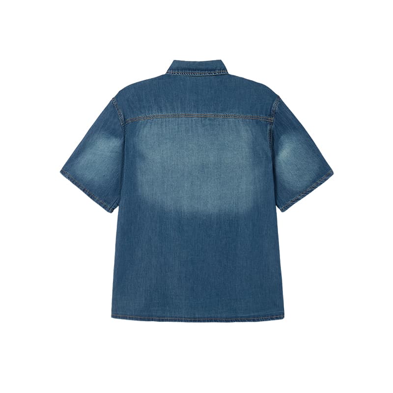Рубашка WAYNEXZAVIER Blue Men's Shirts WAYNEXZAVIER Синий Мужские Рубашки - изображение 2