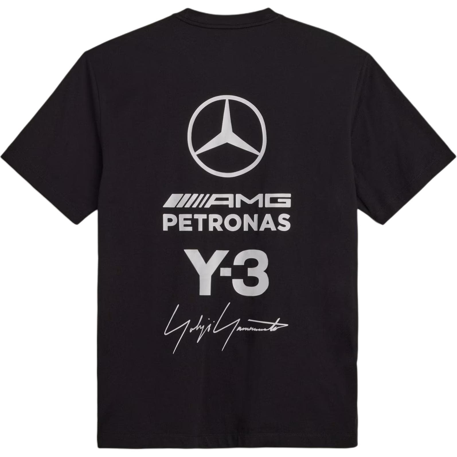 Футболка Y-3 x Yamamoto x Mercedes-AMG Petronas F1 Team Совместная коллекция SS26 Petronas F1 Логотип Круглый вырез Короткий рукав Футболка Мужской - изображение 2