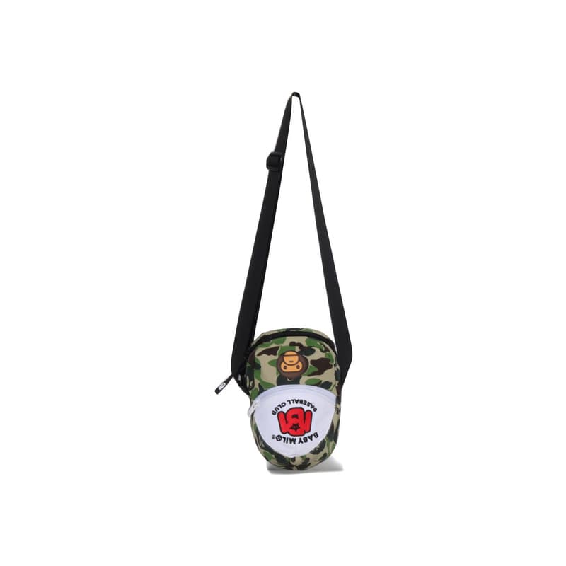 A BATHING APE Ткань Сумка через плечо Детская Синяя Зеленая - изображение 4