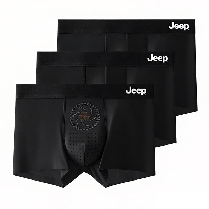 Трусы Jeep Мужское нижнее белье 3 штуки черное - изображение 1