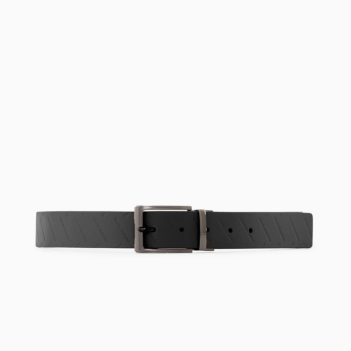 Ремень ARMANI EXCHANGEAE Ремни из спилочной коровьей кожи с металлическими деталями мужские 2,5 см - изображение 2