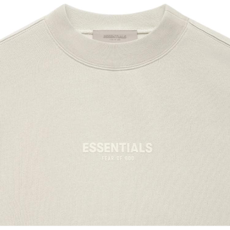 Худи Fear of God Essentials SS22 Relaxed Crewneck Wheat Logo - изображение 5