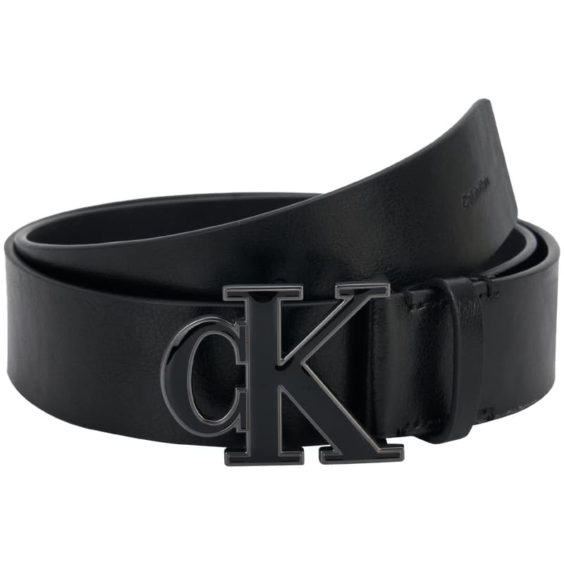 Ремень Calvin Klein Кожаные ремни Мужской Матовый черный Ширина ремня 4 см - изображение 1