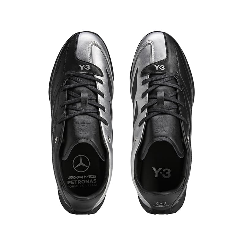 Кроссовки Y 3 x Mercedes Повседневная обувь Мужская Черная Серебряная - изображение 5