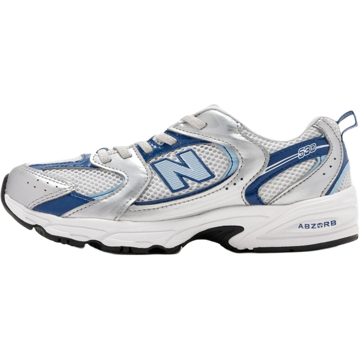 Кроссовки New Balance NB 530 Дышащие Низкие Кроссовки для Бега Серебристо-Белые Детские - изображение 1