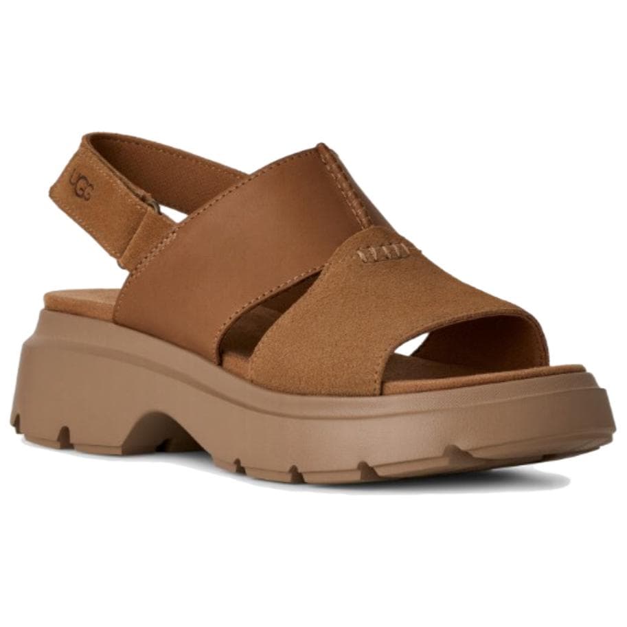 Шлёпанцы UGG Calimuze One Шнуровые Сандалии Женские Каштановые - изображение 3