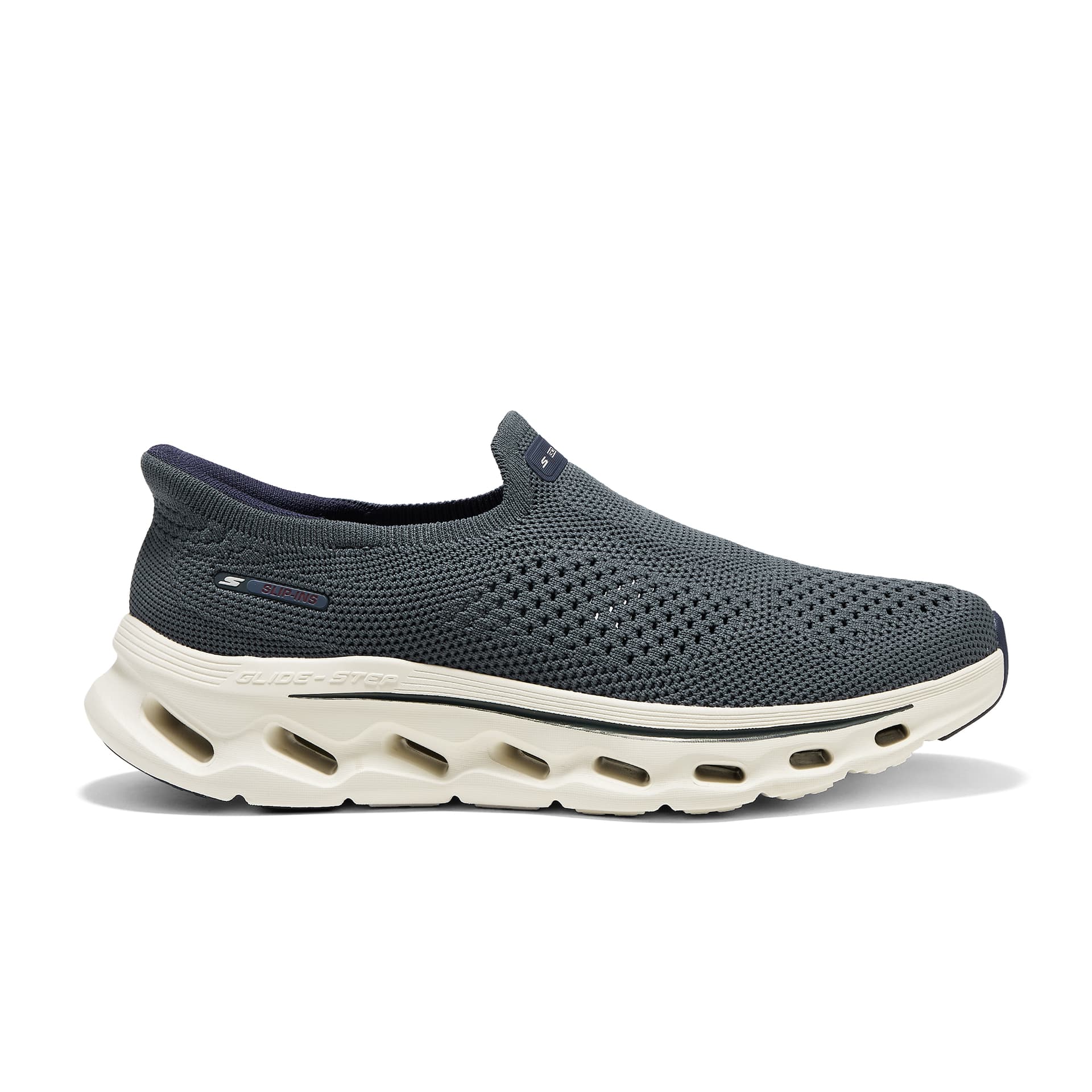 Кроссовки Skechers GO WALK Glide Step 2,0 Амортизация Дышащая Поддержка Отскок Кроссовки для ходьбы Мужские Темно-серый Синий - изображение 2