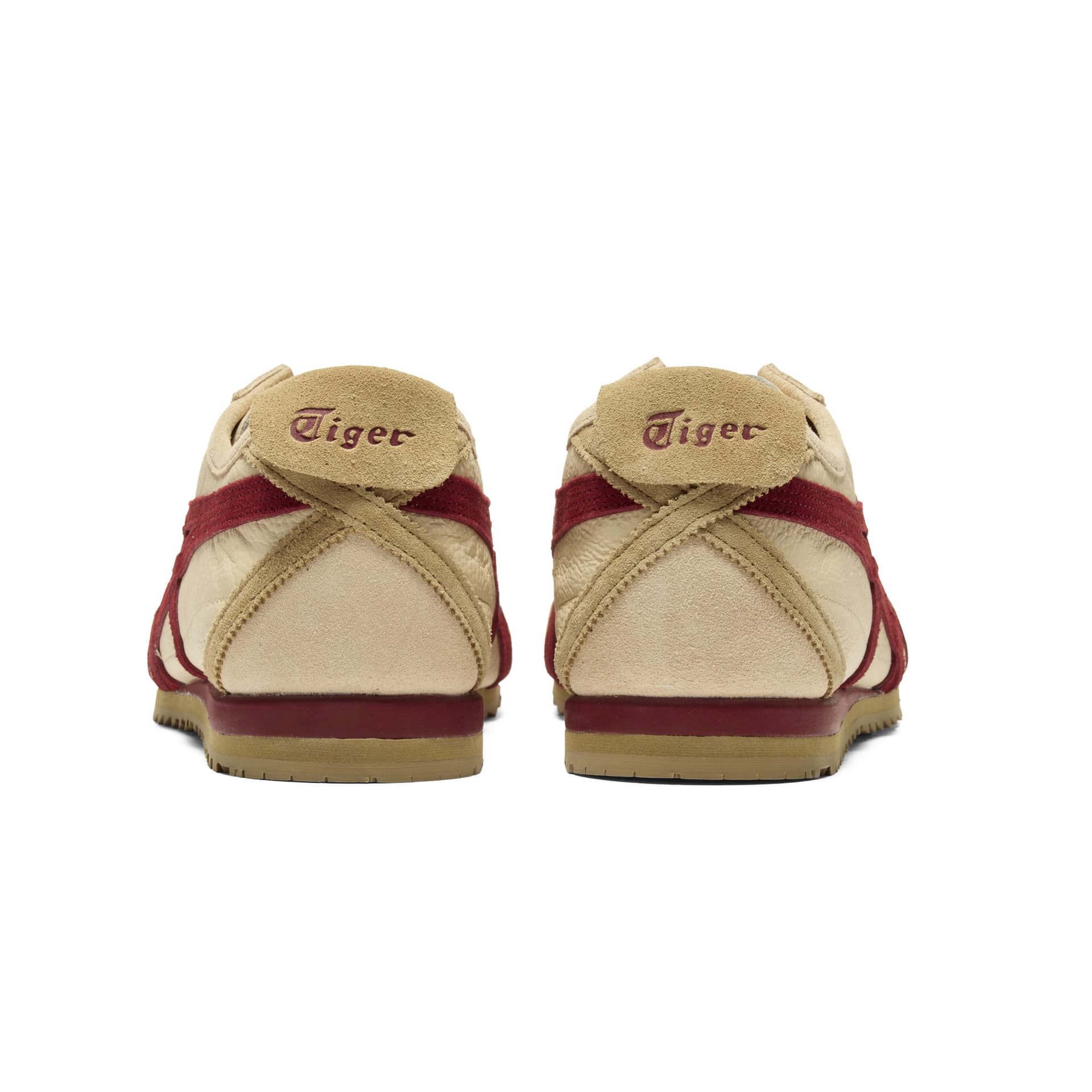 Кроссовки Onitsuka Tiger MEXICO 66 SD VIN Классический винтаж Low Топ Повседневная обувь Унисекс Бежевый бордовый Цвет - изображение 6