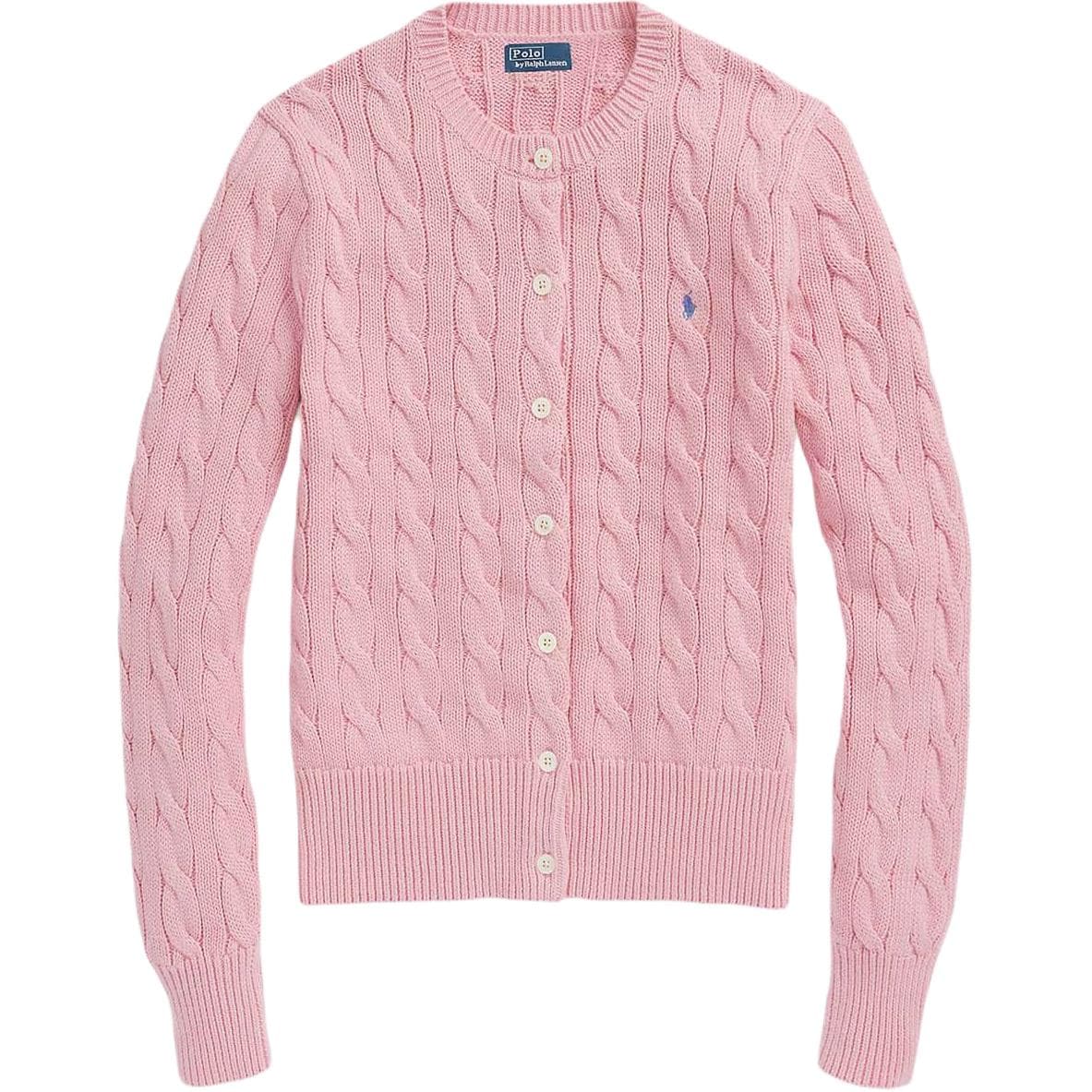 Кофта Polo Ralph Lauren Cable-Knit Cotton Crewneck Cardigan Logo - изображение 1