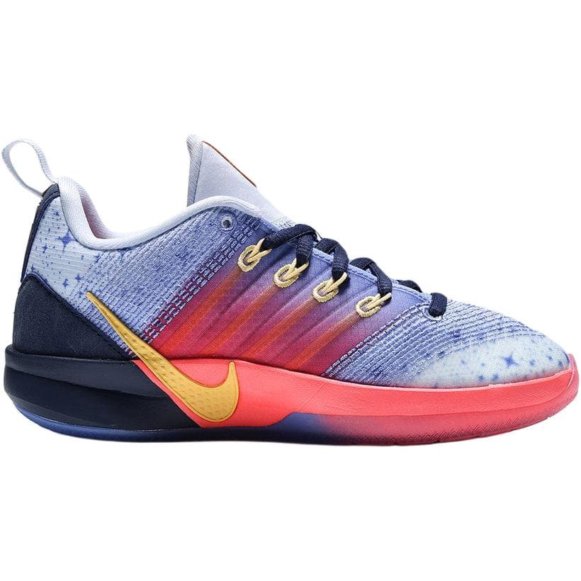 Кроссовки для баскетбола NIKE Sabrina 3 Противоскользящие Амортизирующие Низкие Баскетбольные Кроссовки Синий Фиолетовый Оранжевый Детские - изображение 2
