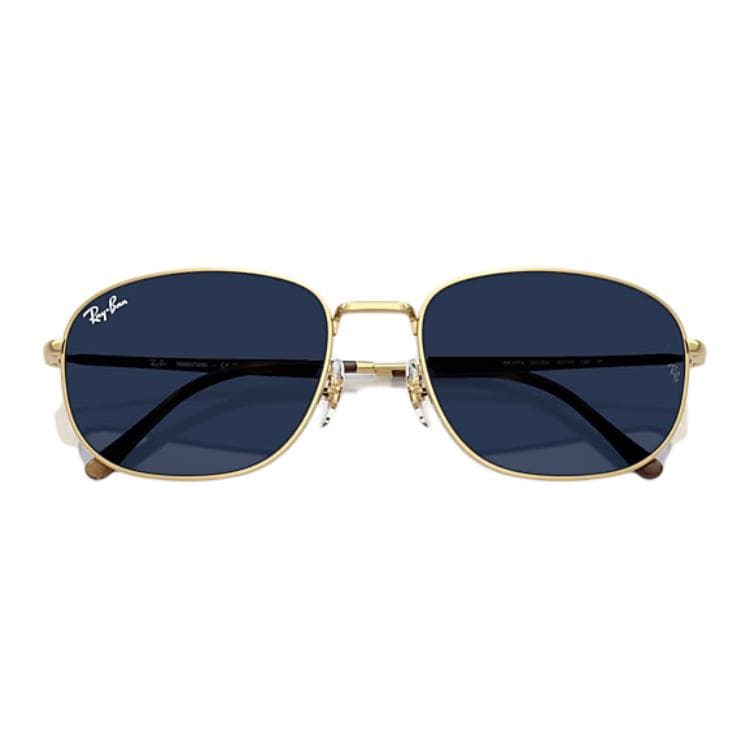 Солнцезащитные очки RayBan Металлические Прямоугольные Солнцезащитные Очки Унисекс Arista Золото - изображение 5