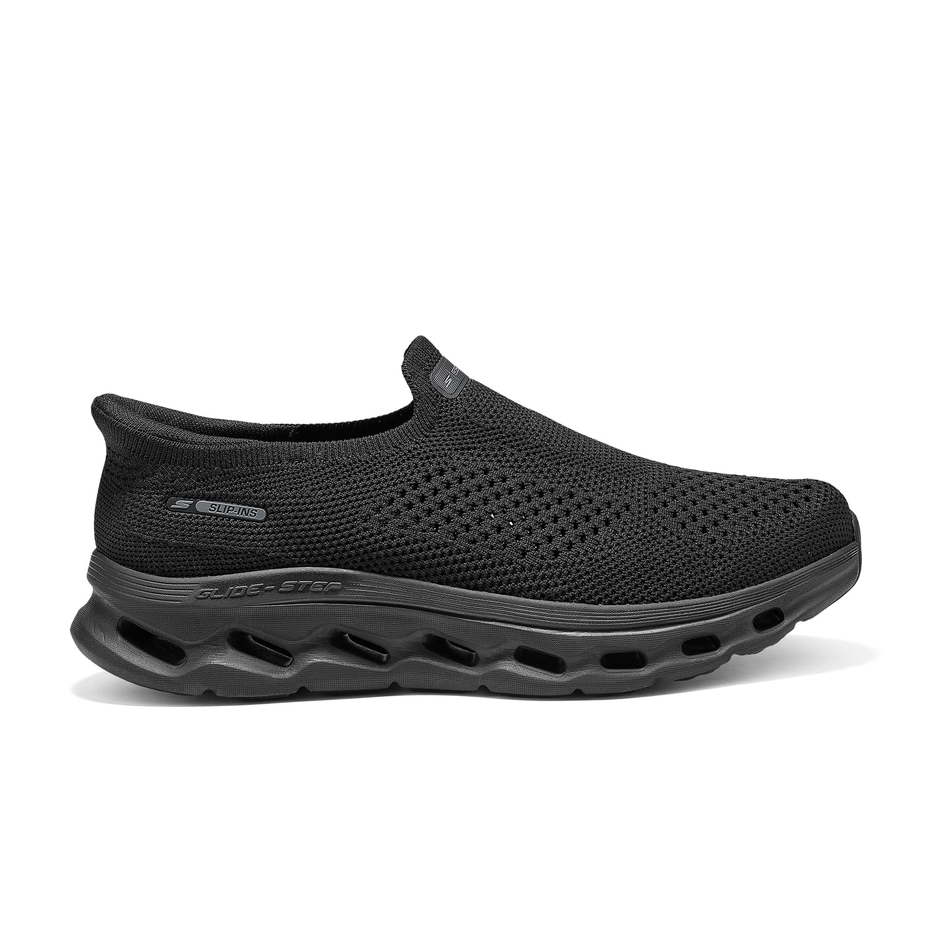 Кроссовки Skechers GO WALK Glide Step 2,0 Амортизация Дышащие Поддерживающие Отскок Кроссовки для ходьбы Мужские Чисто Черные - изображение 2