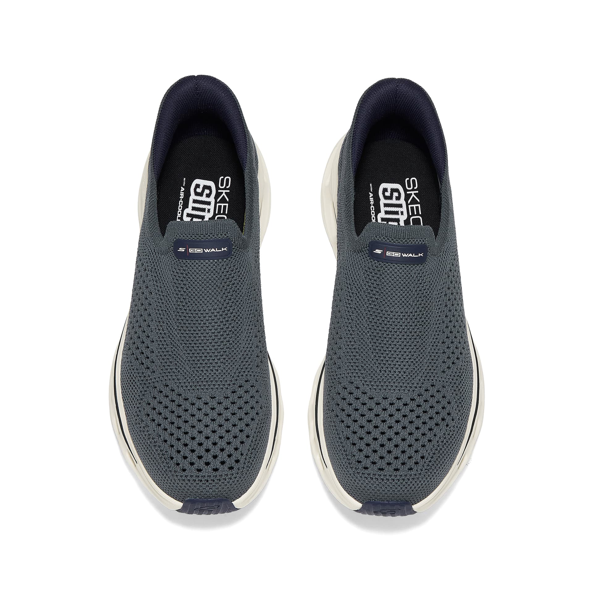 Кроссовки Skechers GO WALK Glide Step 2,0 Амортизация Дышащая Поддержка Отскок Кроссовки для ходьбы Мужские Темно-серый Синий - изображение 3