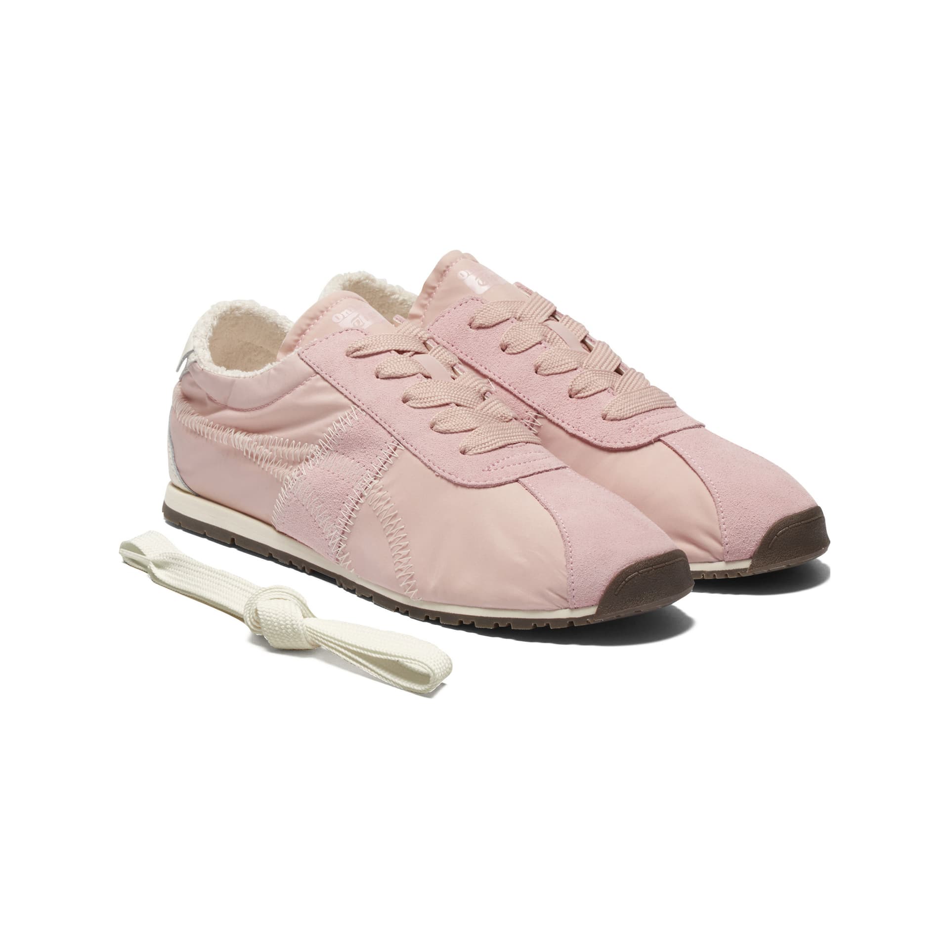 Кроссовки для бега Onitsuka Tiger противоскользящие устойчивые к истиранию низкие беговые кроссовки унисекс розовые - изображение 3