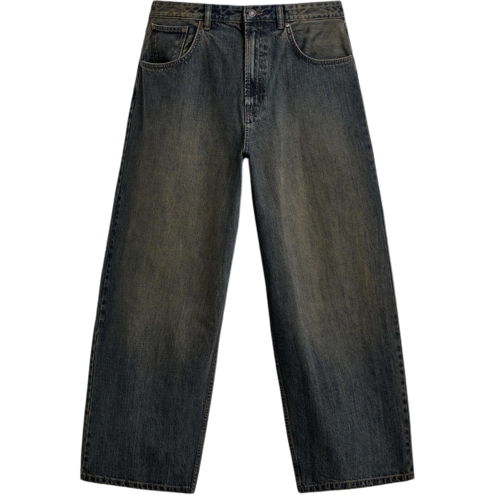Штаны ZARA Blue Green Men's Jeans ZARA Синие Зеленые Мужские Джинсы - изображение 1