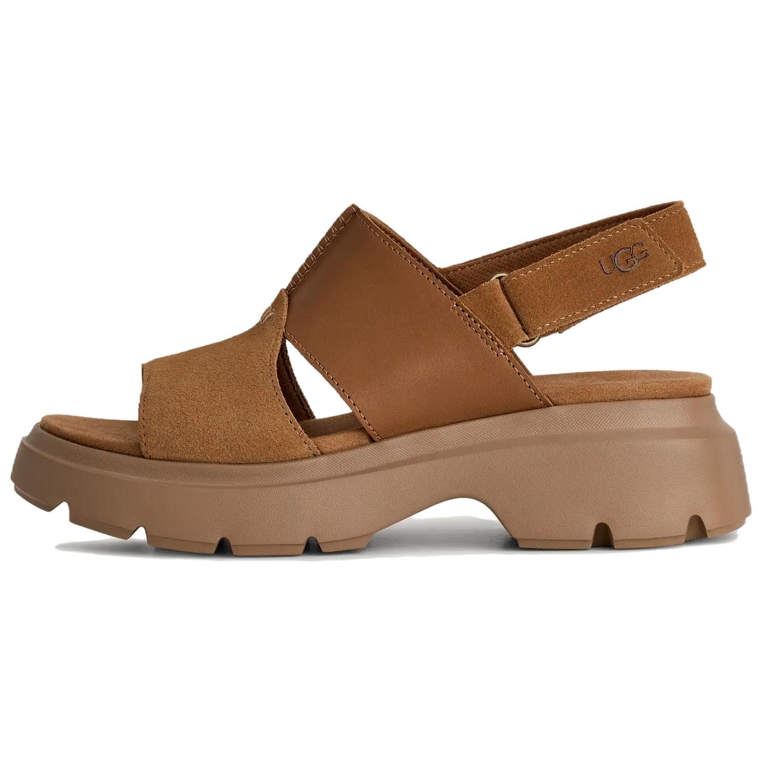 Шлёпанцы UGG Calimuze One Шнуровые Сандалии Женские Каштановые - изображение 1