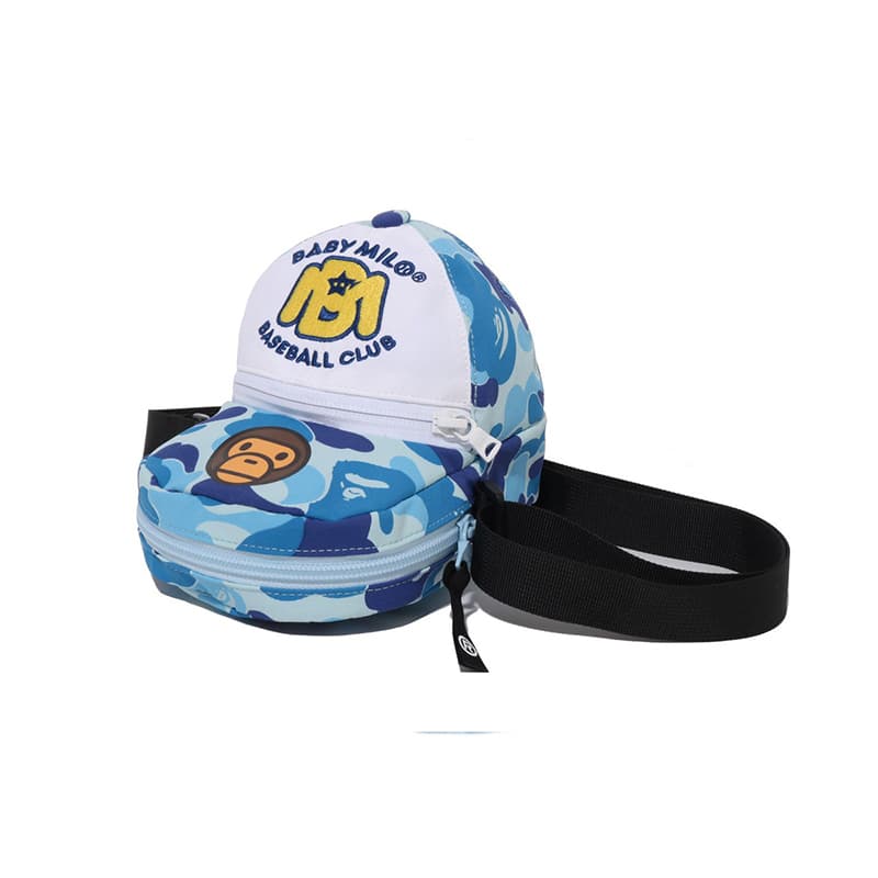 A BATHING APE Ткань Сумка через плечо Детская Синяя Зеленая - изображение 3
