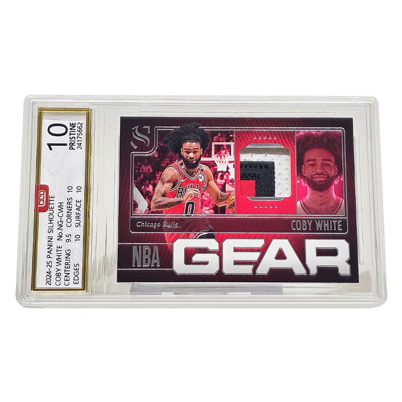 Панини Silhouette Леонард Звезда Карта 2024 Silhouette Джерси Карта с образцом материала Грейдированные карточки 1 шт - изображение 4