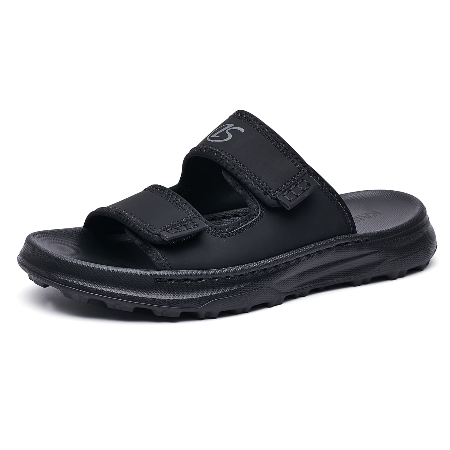 Сандалии KAISER ЭВА Пэчворк из кожи Slide Slipper Мужской Черный - изображение 1