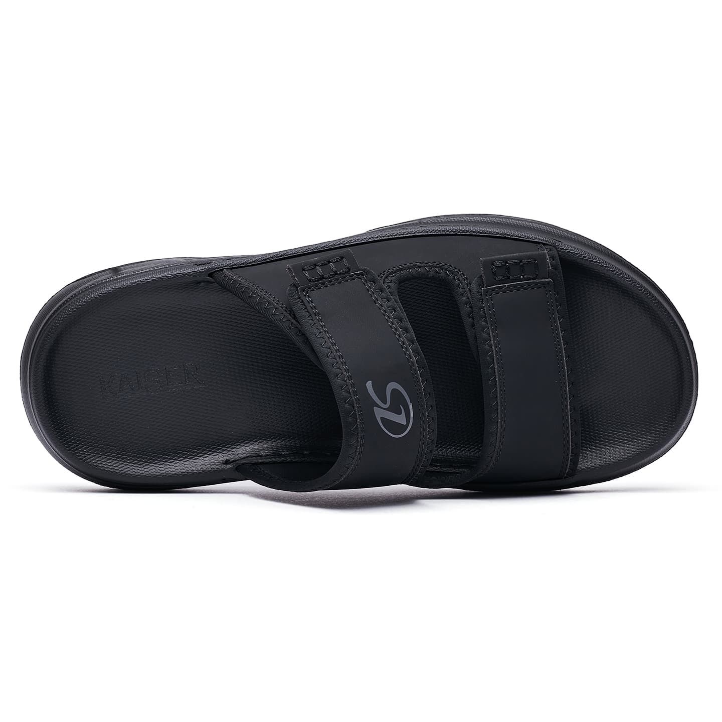 Сандалии KAISER ЭВА Пэчворк из кожи Slide Slipper Мужской Черный - изображение 3