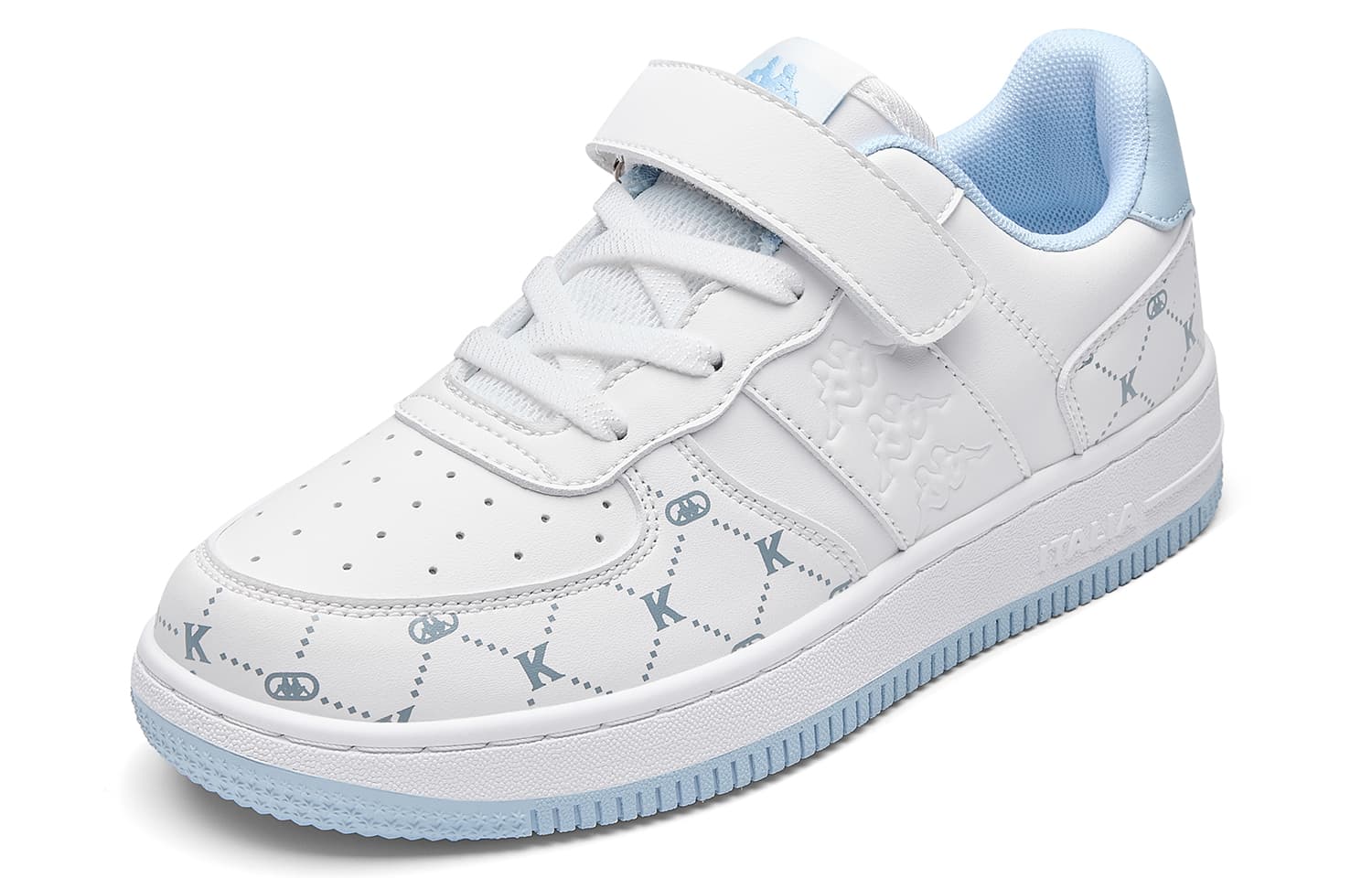 Кроссовки KAPPA KIDS KAPPA KIDS Обувь Устойчивая к истиранию Низкие Кроссовки для скейтбординга Классические Белый Айсберг Синий - изображение 3