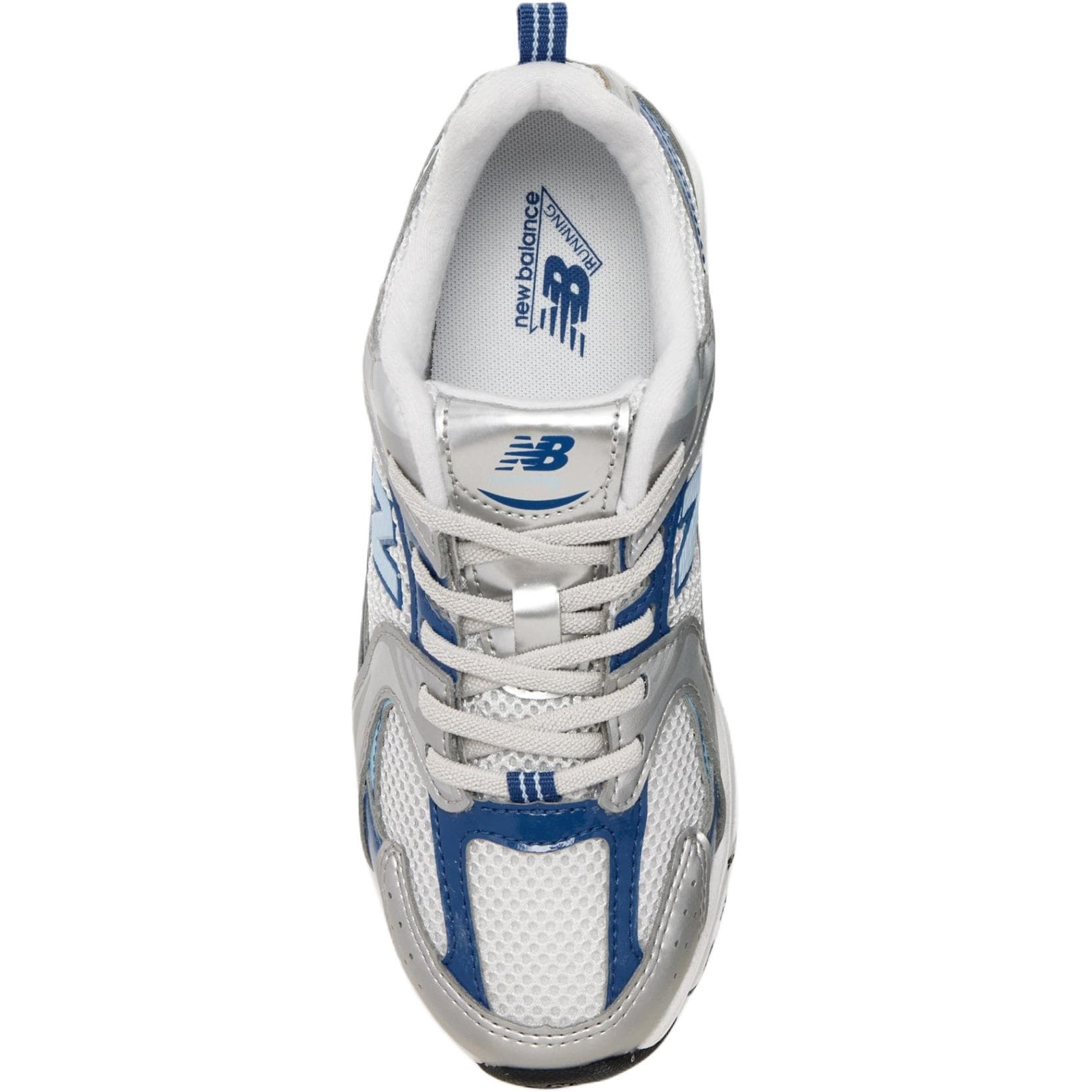 Кроссовки New Balance NB 530 Дышащие Низкие Кроссовки для Бега Серебристо-Белые Детские - изображение 3
