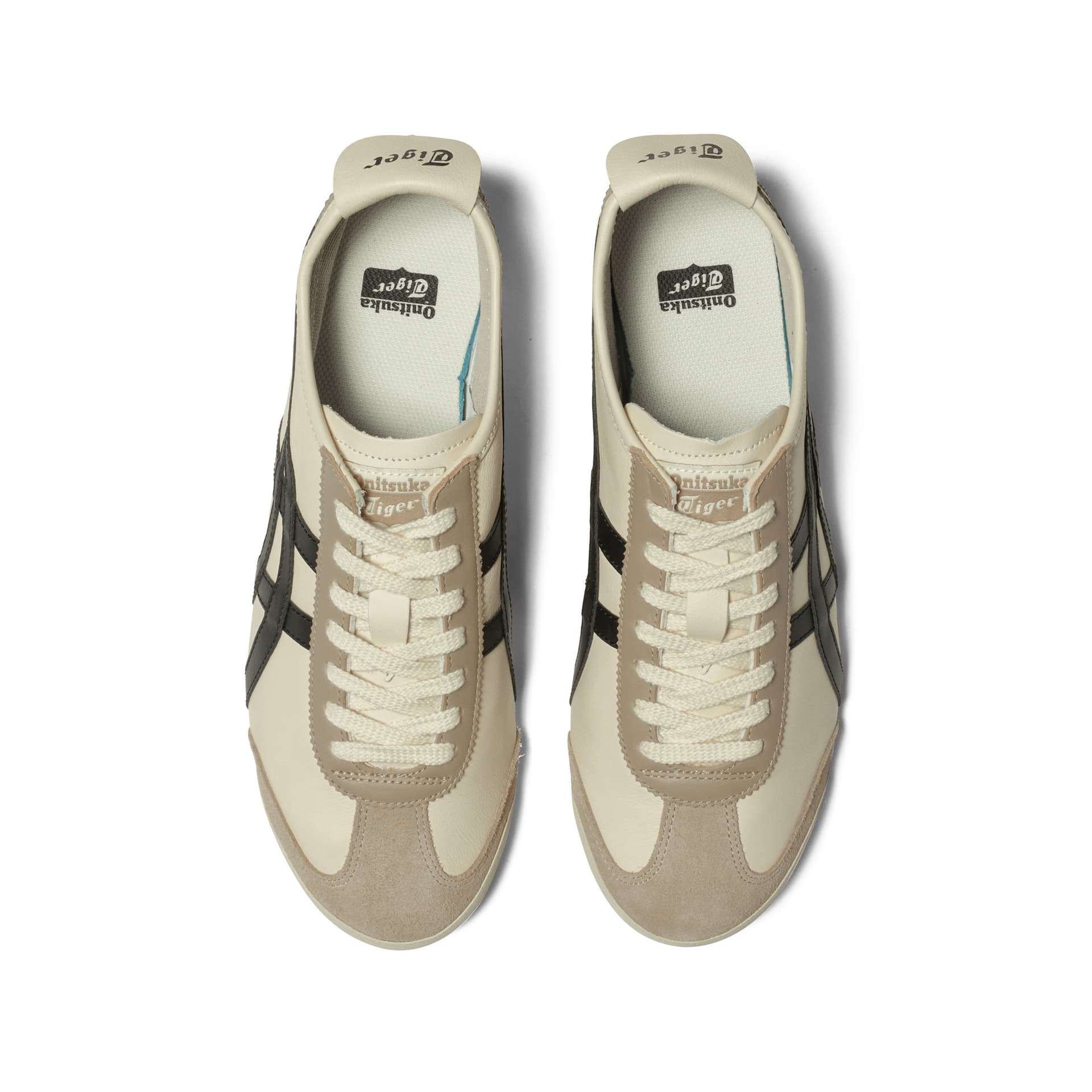 Кроссовки Onitsuka Tiger MEXICO 66 Удобный Low Топ Повседневная обувь Унисекс Бежево-черный - изображение 5