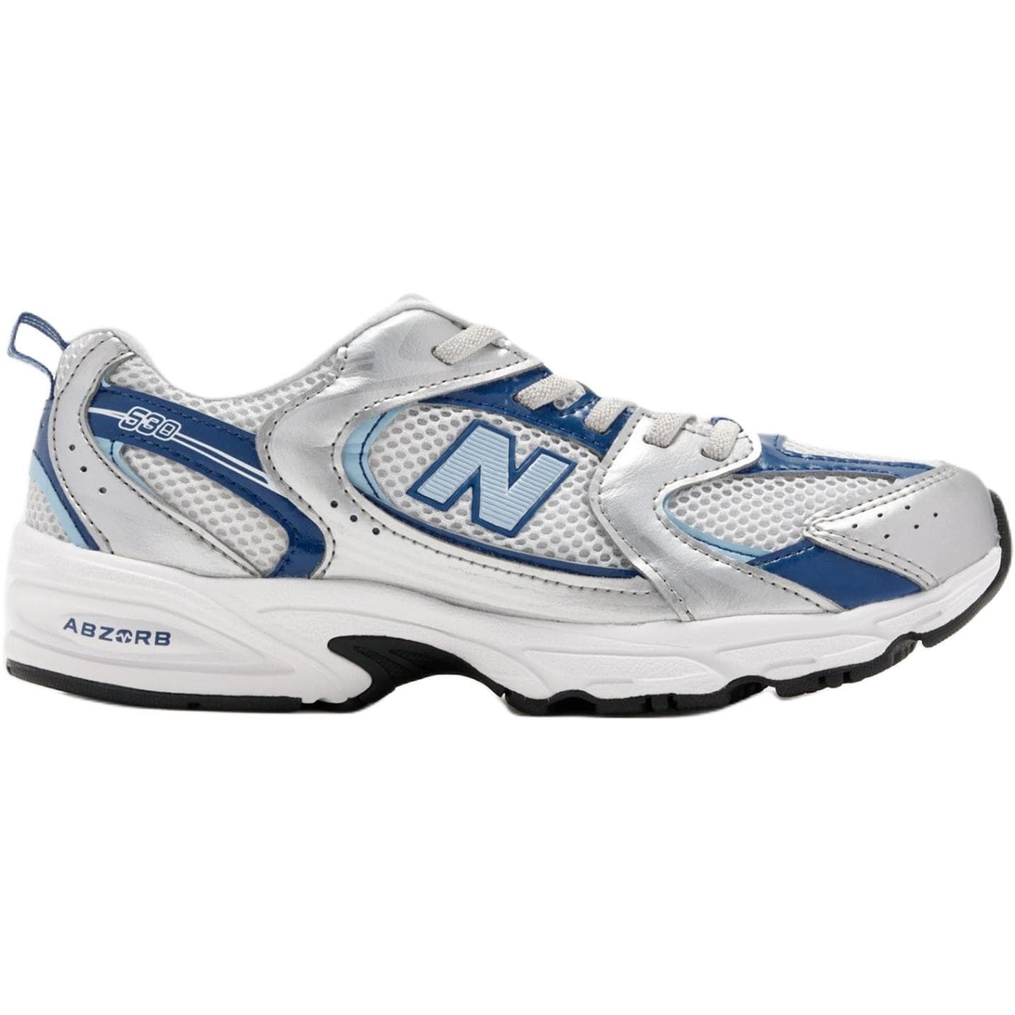 Кроссовки New Balance NB 530 Дышащие Низкие Кроссовки для Бега Серебристо-Белые Детские - изображение 2
